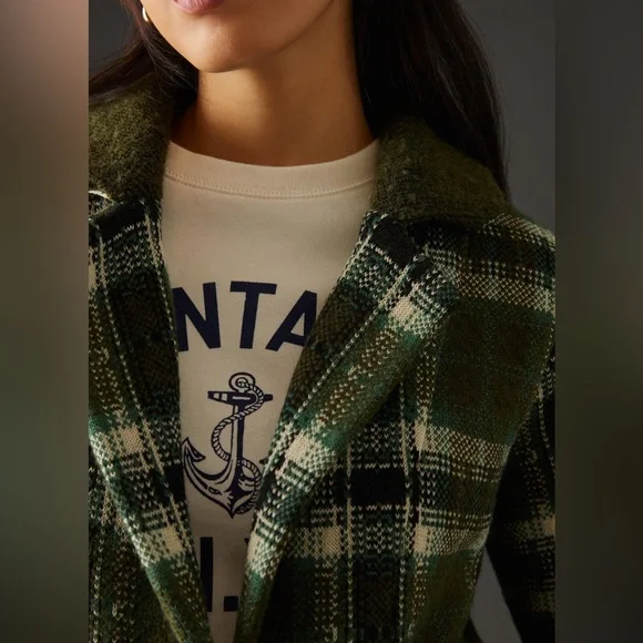 Anthropologie Aldomartins Plaid Cardigan Sweater - Picture 9 of 9